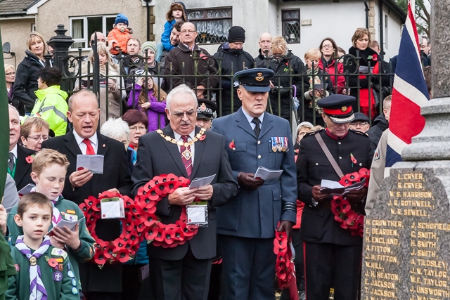 Remembrance Sunday in Wardle