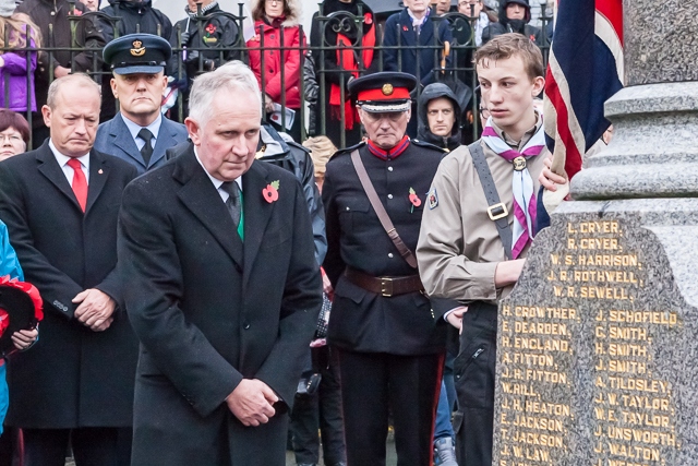 Remembrance Sunday in Wardle