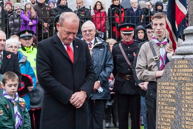 Remembrance Sunday in Wardle