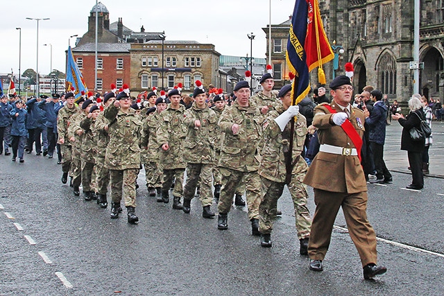 Remembrance Sunday in Rochdale