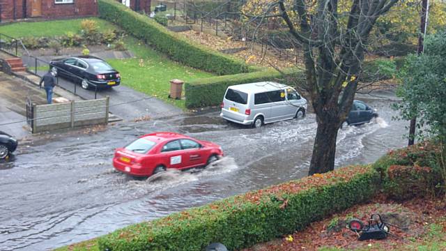 Daventry Road flooded