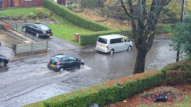 Daventry Road Flooded