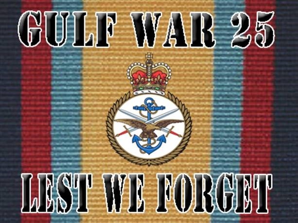 25th anniversary of the end of the Gulf War will be held in Rochdale on Friday 26 February at 5pm at Rochdale Cenotaph