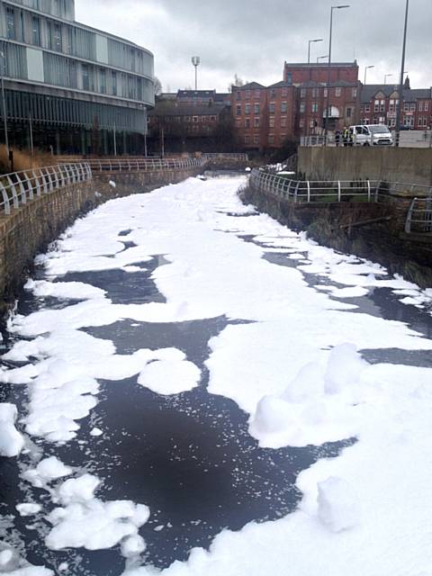 Foam in the River Roch