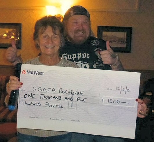 Rigby's Guardians Bike Club raise £1,500 for SSAFA, the Armed Forces charity