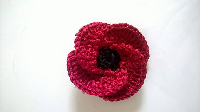 Handmade poppy brooches raise £325 for Royal British Legion