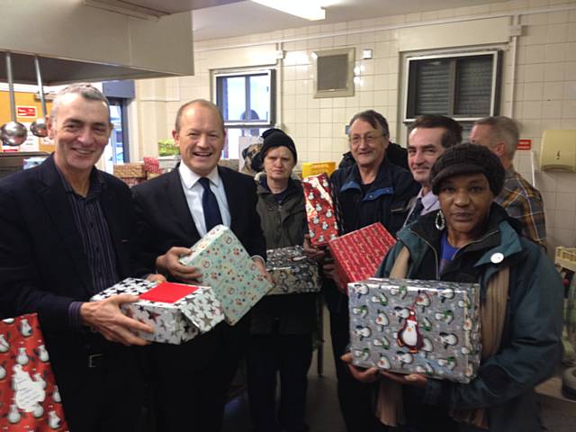 Simon Danczuk at Petrus Hub in Great George Street with Petrus coordinator Denis Skelton 