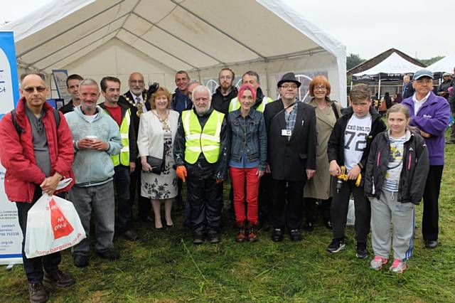 Petrus Incredible Edible Rochdale with the Mayor Surinder Biant and Mayoress Cecile Biant