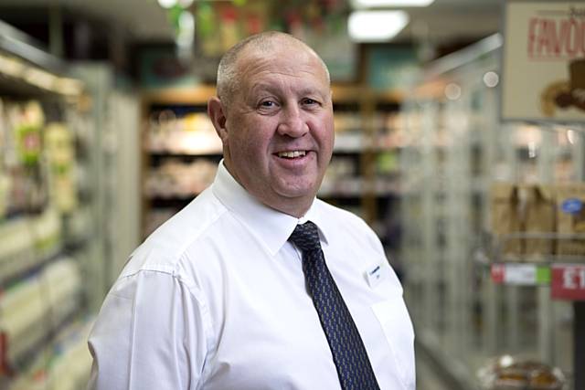 David Naylor, Manager of The Co-op’s Cutgate Shopping Centre store