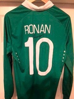 Connor Ronan's Ireland Under 19s shirt