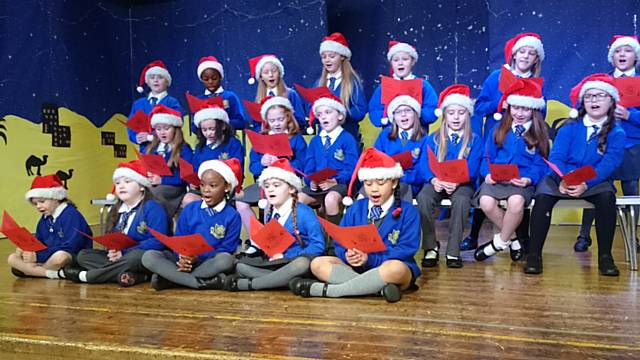 St James’ School Choir at the Christmas Fair