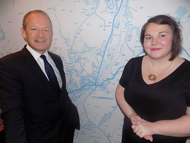 Simon Danczuk MP with Francesca Barker, The Barker Baker