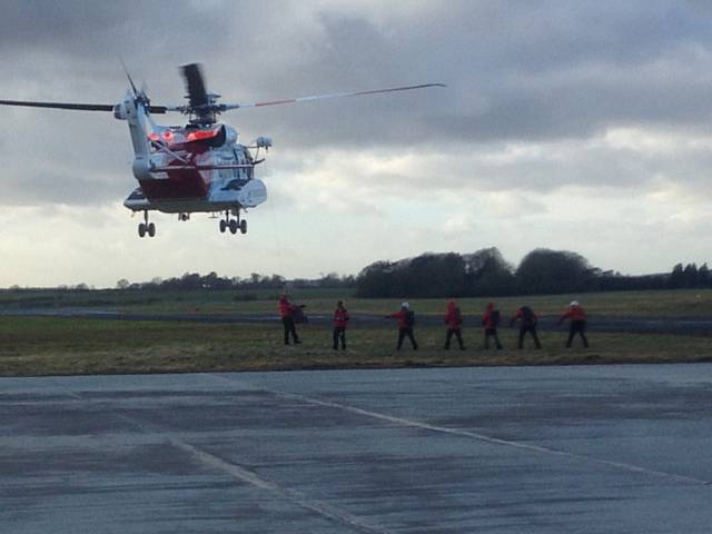 S-92 Helicopters Winching practice with Rossendale and Pendle Mountain Rescue Team 