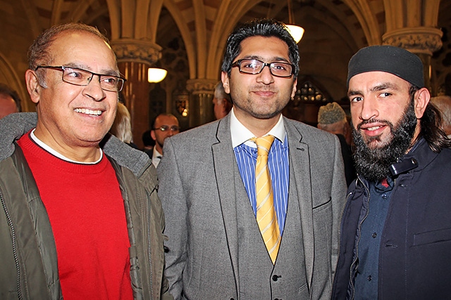 Rochdale Council of Mosques annual dinner<br />Yousef Dar, Asif Khan and Sajid Yasin