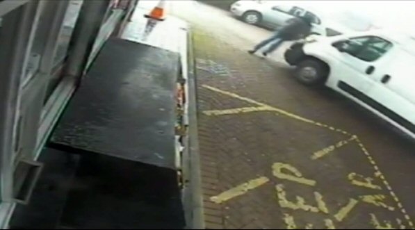 Man knocked over by his own van during robbery