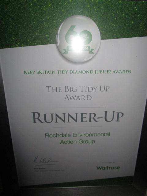 Runners Up Certificate