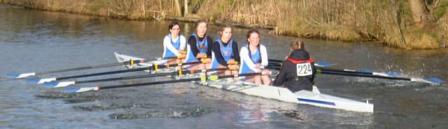 Sophie Webb, Jess Pilkington, Harriet Jackson, Amy Bullock, and Lucy Lonergan (Cox) - WJ15 Quad