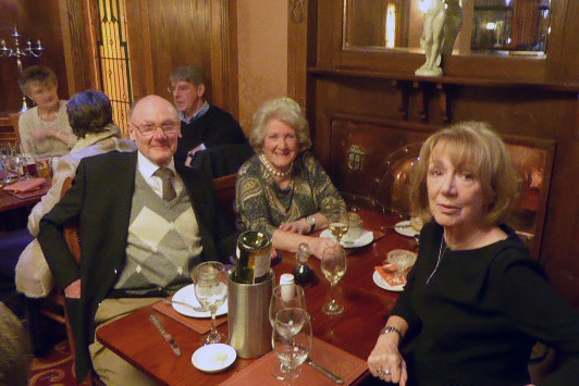 Councillor James Gartside and Councillor Pat Sullivan at the Friends of Springfield Park annual dinner