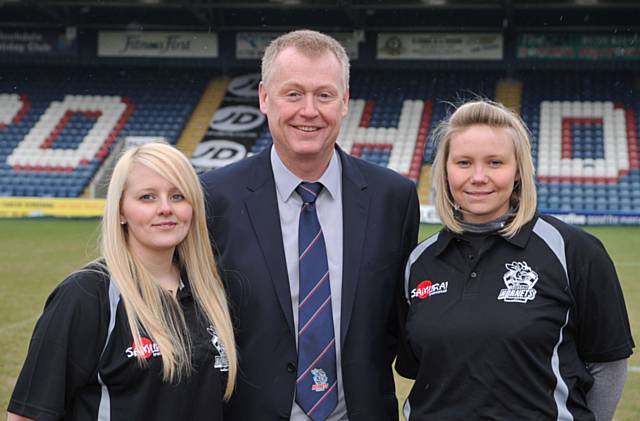 Hornets Medical Room Team (L-R) Kay Doherty (Physio), Walter Tann (VC & PWM), Caroline Hartley (Sports Massage Therapist)