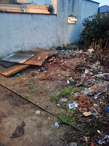 Rubbish dumped on Industry Road