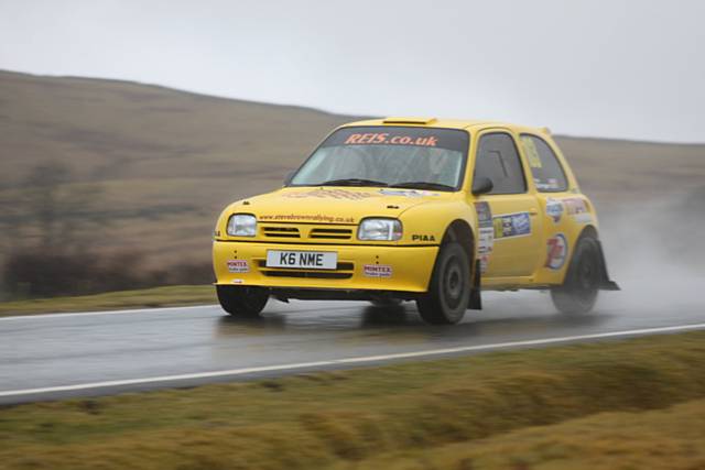 Steve Brown in action during last weekend’s Tour of Epynt Rally

