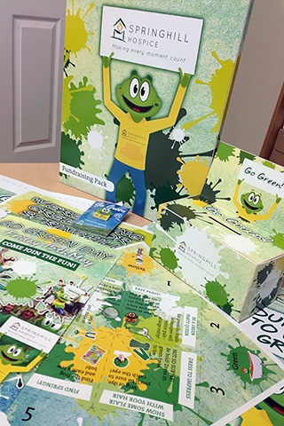 Springhill Hospice Go Green fundrasing packs