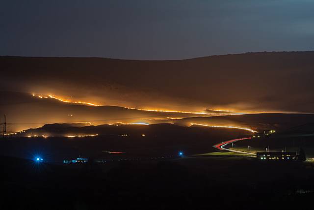 Fire at Blackstone Edge