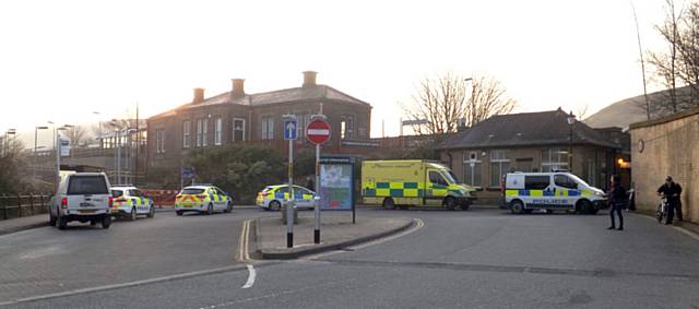 Littleborough Station this morning (Friday 10 April)