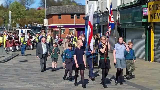 Middleton Scouts and Guide Associations St George's Day Parade