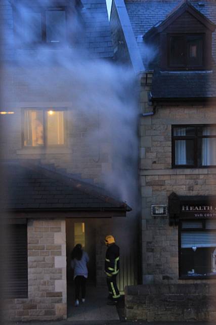 Dale Street was engulfed with smoke