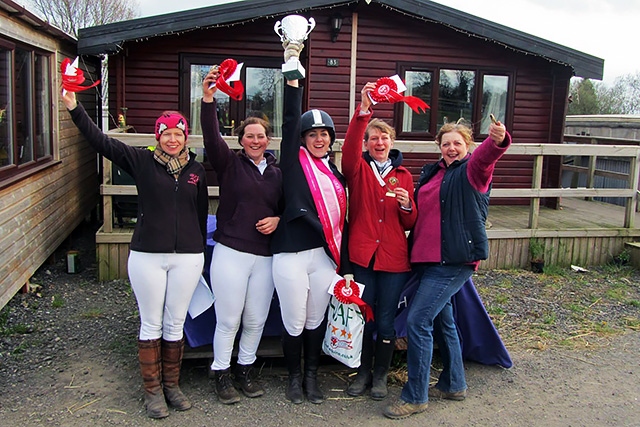 Neigh to Cancer<br />Suzie-Clough, Hayley Oliver, Emma Tyler, Caren Morgan and Denise Taylor