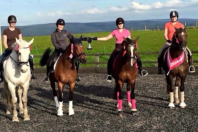 The Lanehead Loonies, the winning team at Neigh to Cancer