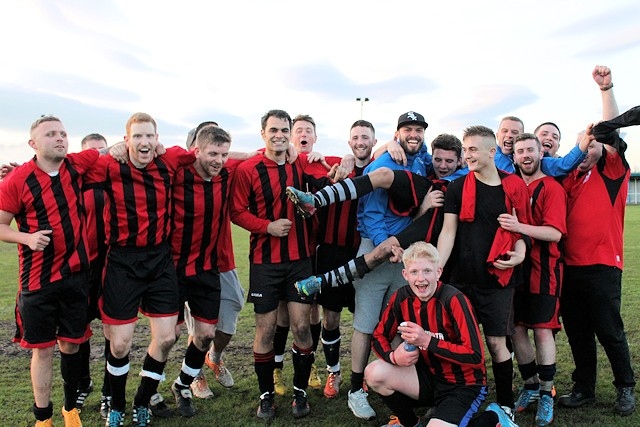 Fothergill & Whittles 2nd celebrate after the match