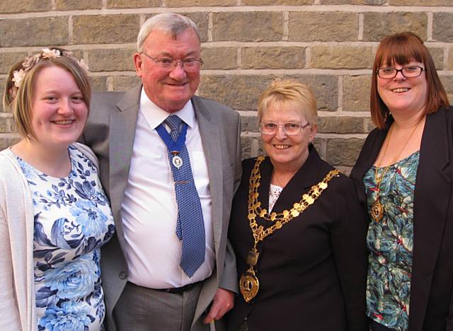 Mayor of Whitworth, Cllr Lynda Barnes and consorts, her husband David, daughter Vickie and granddaughter Charlotte will accompany her to engagements