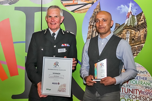 Rochdale Diversity Awards 2015<br />Outstanding Achievement in Diversity - Fida Hussain 