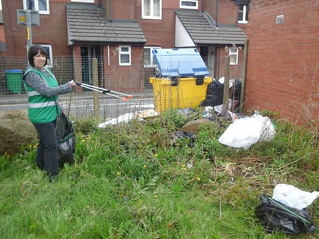 Milk Street with a number of bags with rotten and smelly food left for days and weeks and are health hazard