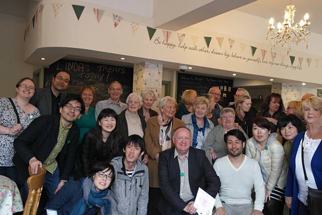 Circle members and staff with the delegation from Studio-L at Springhill at the Craven