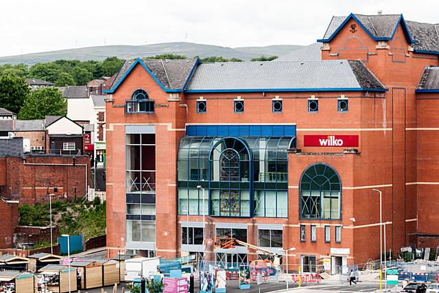 The new Wheatsheaf Shopping Centre entrance is almost complete