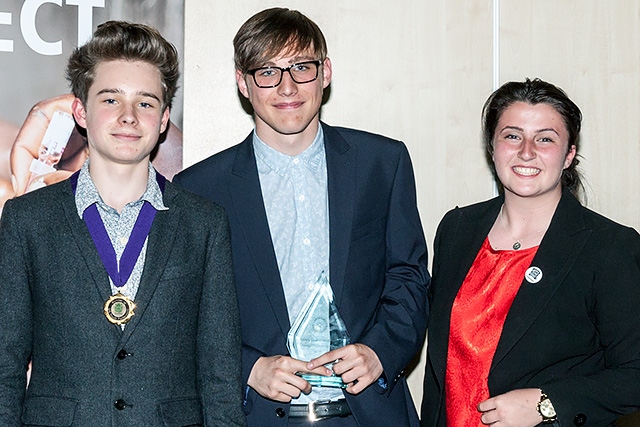 Ethan Marriott, Member of Youth Parliament for Rochdale
Dillon Liptrot, Young Citizen 2015 with Tabitha Rusden, Deputy Member of Youth Parliament
