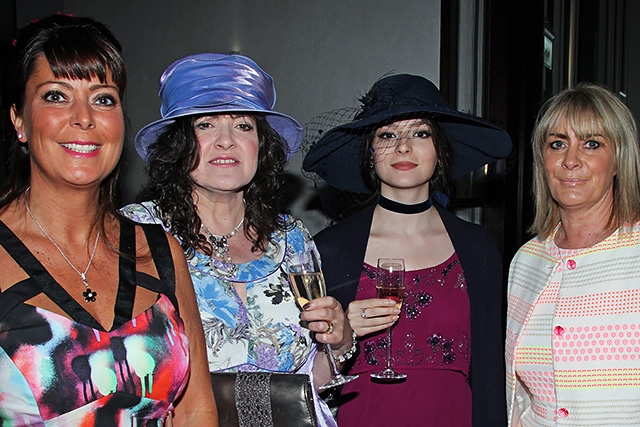 Ascot at Nutters<br />Caroline Butterworth and guests