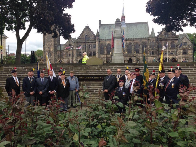 Memorial walk renamed RSM James Clarke VC Walk