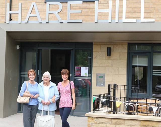 Pat Schofield, Joyce Shepherd and Pauline Wilkinson visit RBH’s new Extra Care scheme at Hare Hill, Littleborough