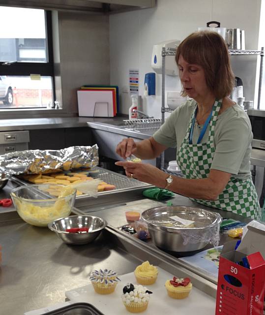 Cupcake decorating at Hopwood Hall College’s Summer Fun Day