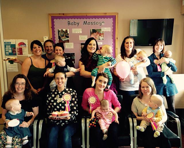 Parents and staff at Meanwood Sure Start Children’s Centre celebrate Breastfeeding Awareness Week