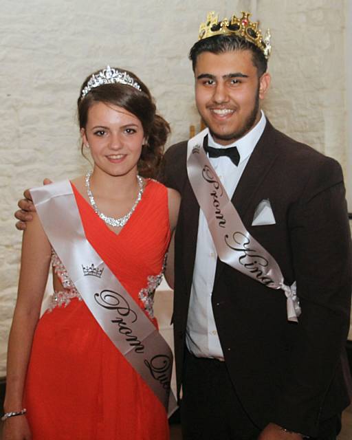 Beech House School Prom Queen Yolanda Cruz and Prom King Omar Tahir