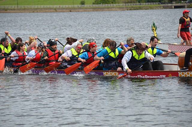 The ‘Hopwood Buccaneers’ at the Dragon Boat Race