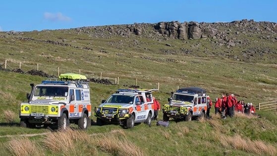 Calder Valley Search & Rescue Team at Blackstone Edge