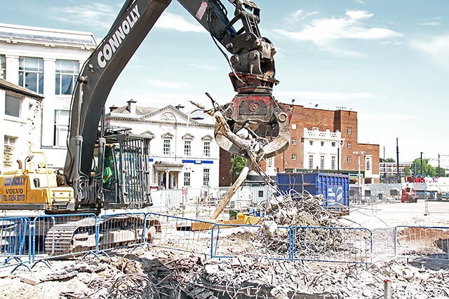 River Roch bridge being uncovered