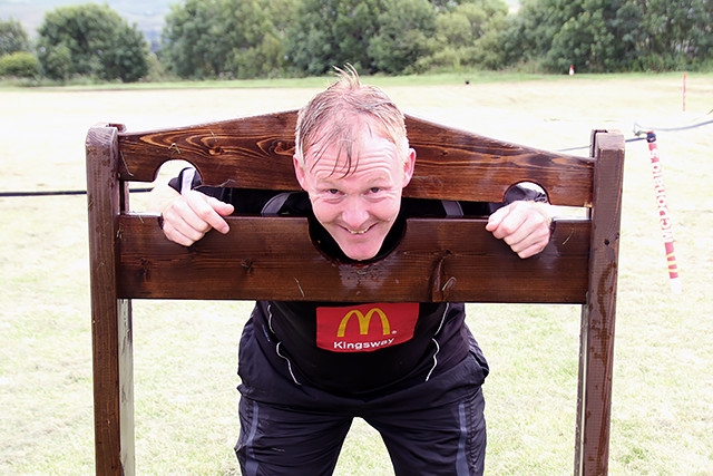 Wardle Village Fete<br />Wardle FC Chairman Rick Fielding