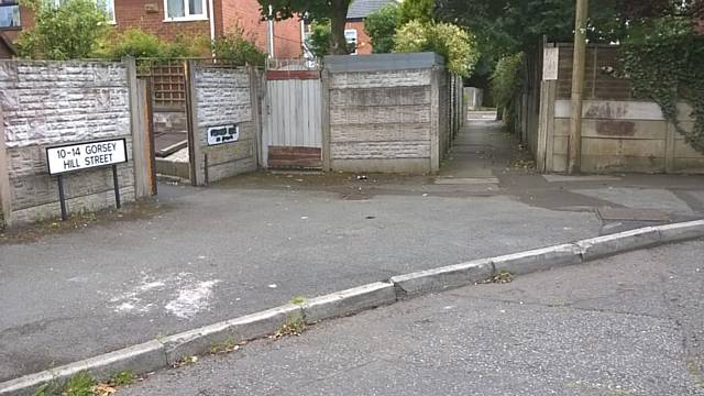 Alleyway between Gorsey Hill Street and King Street, Heywood 